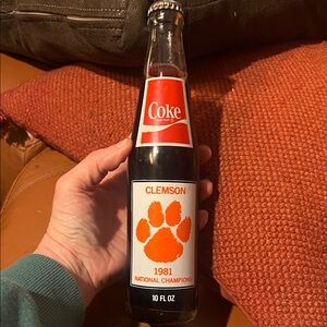 Coke Clemson 1981 National Champions Bottle
